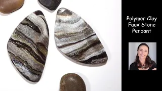 Polymer Clay Faux Stone Pendant - Jewelry Making Tutorial