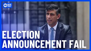 ‘Things Can Only Get Wetter’: Rishi Sunak’s Disastrous Election Announcement | 10 News First