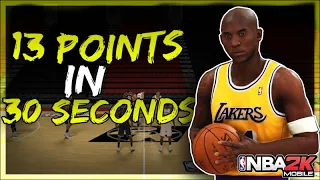 GOAT KOBE BRYANT GAMEPLAY  *UNSTOPPABLE* | NBA 2K MOBILE - 2KHOOPS