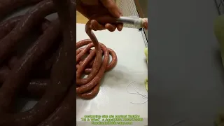 sausage stuffer equipped with 12mm sausage tube