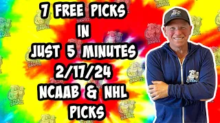 NCAAB, NHL Best Bets for Today Picks & Predictions Saturday 2/17/24 | 7 Picks in 5 Minutes