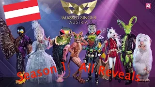 The Masked Singer Austria-Season 1 🇦🇹 | ALL REVEALS!