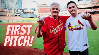 I Threw Out The First Pitch at Busch Stadium!