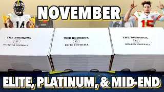 November’s Lineup = 🔥 or 💩??? | Opening November's Elite, Platinum, & Mid-End Football Boomboxes