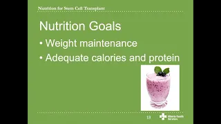 Nutrition for Stem Cell Transplant