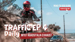 Daily Traffic Ep 4 | PURE SOUND | MT07 Roadsitalia Exhaust | 4k