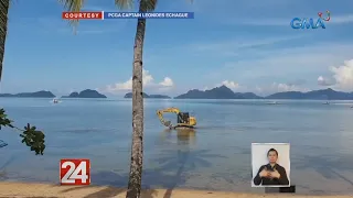 24 Oras: Backhoe ng itinatayong sewage treatment plant, namataang dumaan sa dagat