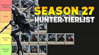 HUNTER TIERLIST SEASON 27 IDENTITY V