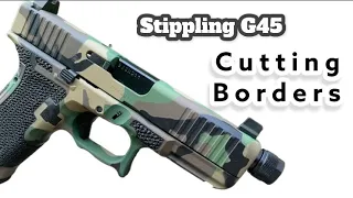 Stippling M81 Woodland camo G45 - Cutting & Prepping Borders