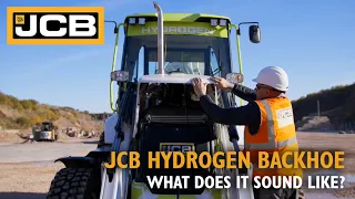 What does the JCB hydrogen backhoe loader sound like?