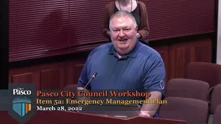 Pasco City Council Workshop, March 28, 2022
