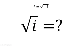 √𝑖=? #math#maths#mathematics#rvchallengemaths