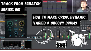 How To Make Interesting Drum Grooves Within A Minimal/Deep Tech House Track!(Track From Scratch:001)