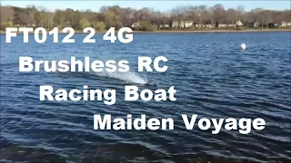 FEI LUN FT012 2.4G Upgraded FT009 Brushless RC Racing Boat Maiden Voyage (BANGGOOD)