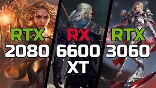 RTX 2080 vs RX 6600 XT vs RTX 3060 - Test in 19 Games