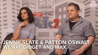 Patton Oswalt and Jenny Slate talk Max & Gidget | The Secret Life of Pets 2 Interview