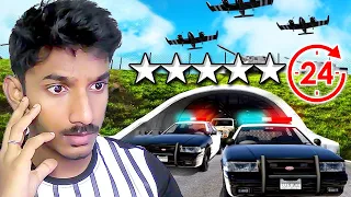 Surviving A 5 STAR WANTED LEVEL For 24 HOURS In GTA 5! Sharp Tamil Gaming