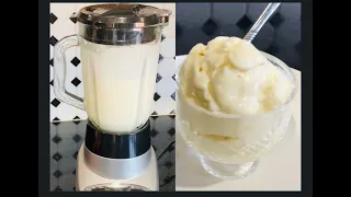 Vanilla Ice Cream Recipe Quick and Easy (made in blender)