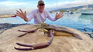 Catching Monster Crawfish in Home Made Bamboo Traps (Catch Clean & Cook)