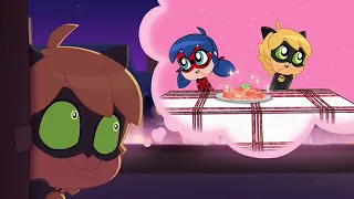 Rooftop dinner 🍽️ part 1| Miraculous ladybug chibi🐞