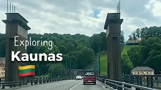 Exploring Kaunas By Car - LITHUANIA  - Vlog