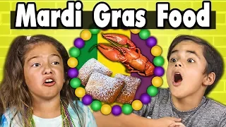 Kids Vs. Food | MARDI GRAS FOOD