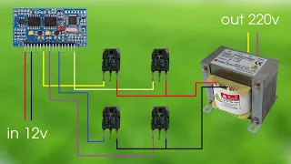 DIY Powerful Ultra Inverter 12v To 220v EGS002 , D718 , Simple Circuit