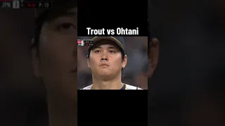 Mike Trout vs Shohei Ohtani World Baseball Classic Championship 🤯 #shorts #baseball #mlb