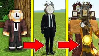 КАК МЕНЯЛСЯ ЧЕЛОВЕК ЧАСЫ И ЕГО ЖИЗНЕННЫЙ ЦИКЛ МАЙНКРАФТ ЭВОЛЮЦИЯ CLOCK MAN MINECRAFT SKIBIDI TOILET