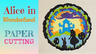 Drawing Alice In Wonderland - Paper Cutting