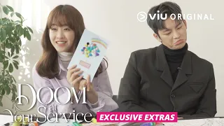 【BTS】Cast of 'Doom At Your Service' make Thank You Cards! | Viu Original