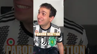 JUVENTUS SPORTING LISBONA 1 A 0 - PARODIA REACTION - Alessandro Vanoni #shorts #calcio