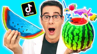 Probando TikTok LIFE HACKS VIRALES con Sandías #4 | Curiosidades con Mike - T4 E11