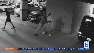 Violent follow-home robbery caught on camera in North Hollywood