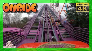 Apollo's Chariot (Onride POV) Busch Gardens Williamsburg – Front Seat – Roller Coaster – Achterbahn