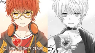 「Nightcore」→ Demons (Switching Vocals) || Mystic Messenger