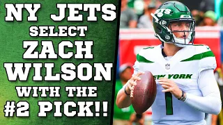 NY Jets Draft Zach Wilson #2 Overall!! - NFL Draft