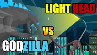 Godzilla vs Light Head | Godzilla vs Giant Monsters | Kaiju Animation