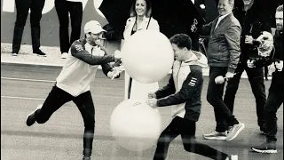 Drive to Survive’s version of Daniel Ricciardo and Lando Norris’ space hopper race