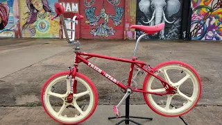 1984 Candy Apple Red Hutch Trickstar Old School BMX Freestyle Bike Bicycle #hutchbmx #bmx #oldschool