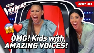 TOP 10 | MOST TALENTED SINGERS in The Voice Kids (part 2)! 😍