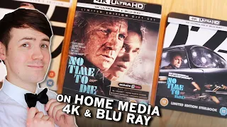 NO TIME TO DIE at Home | 4K & Blu Ray Steelbook and First Edition Release Reviews