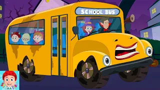 Wheels On The Bus Kindergarten Halloween Rhyme with Lyrics for Babies by Schoolies