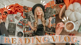 WEEKLY READING VLOG  first fall books of the season, back to school readathon & book shopping! 🍁