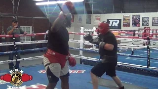 SPAR WARS: HEAVYWEIGHT ANDY RUIZ SPARS MARCELLUS WILLIAMS