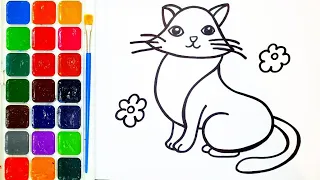 Drawing coloring book Drawing lessons for children.Малювання розмальовка Уроки малювання для дітей.