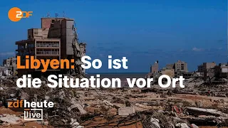 Flutkatastrophe: NGO-Helfer berichten aus Libyen | ZDFheute live