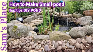 How to Build a Small Pond | DIY Making Small wildlife pond | Water Fountain