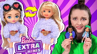 МАЛЕНЬКИЕ Barbie Extra Minis: обзор, распаковка, пересадка тел