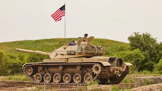 Leopard vs M60 simulated battle at Aquino Tank Weekend June 10, 2023